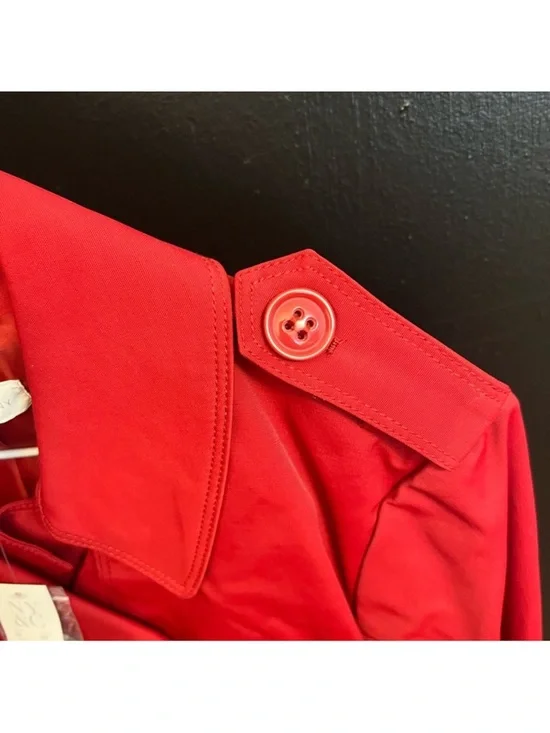 NY&Co 🔥 Red Hot Double-Breasted Belted Trench Coat - Picture 6 of 6
